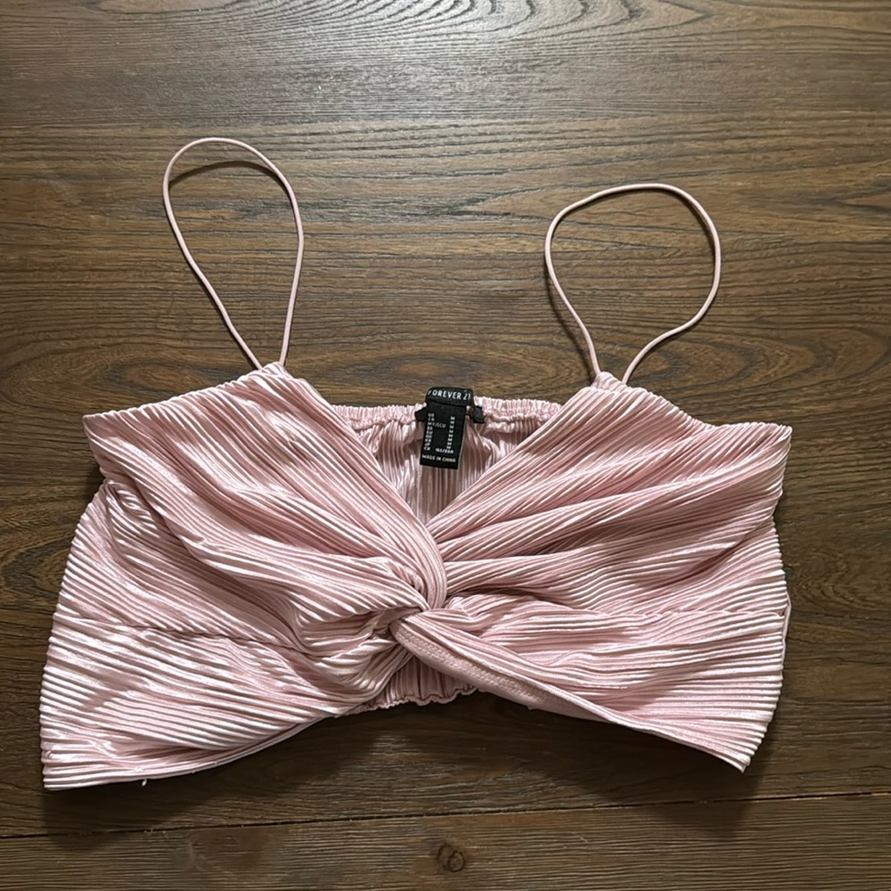 Pink crop top